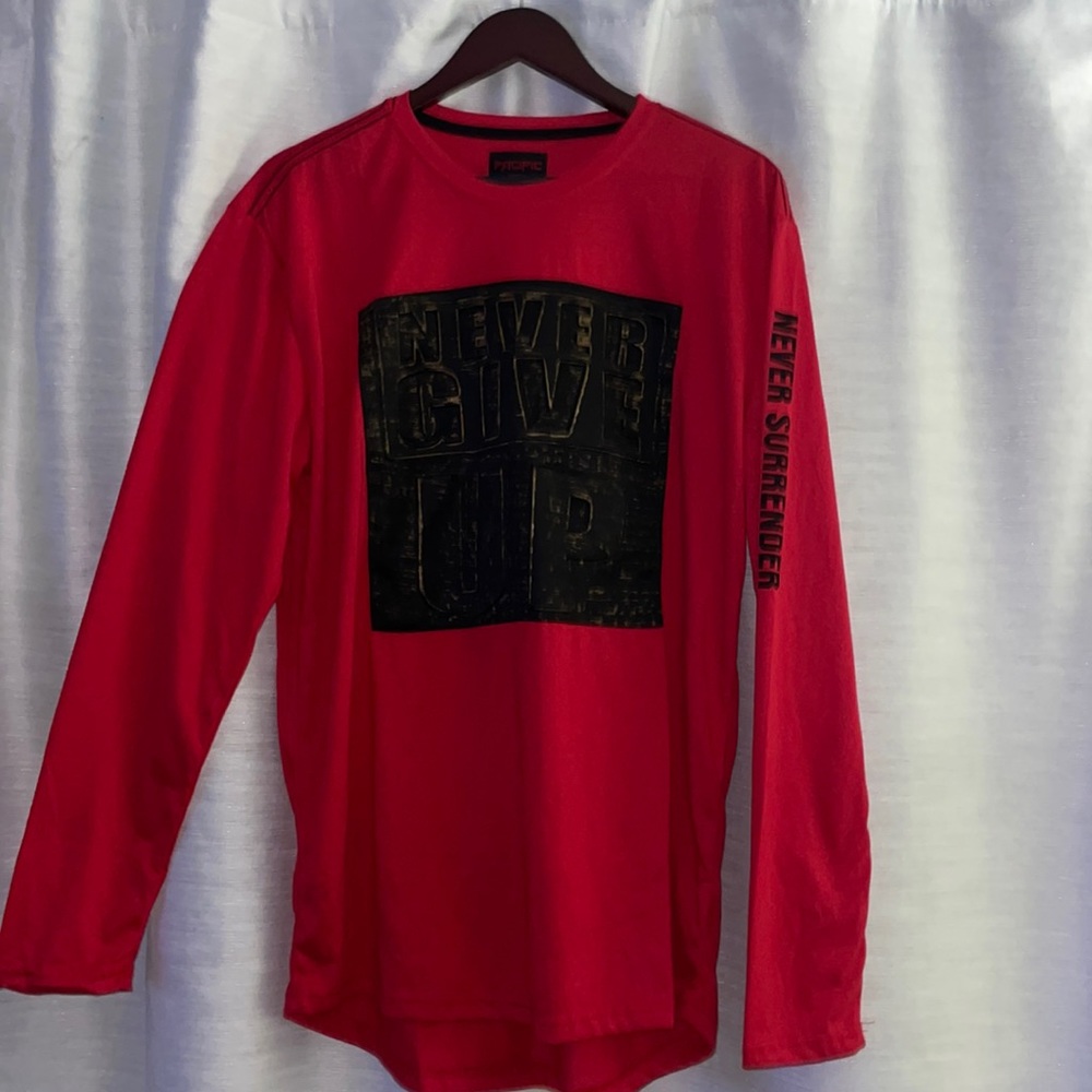 Never give up long sleeve shirt